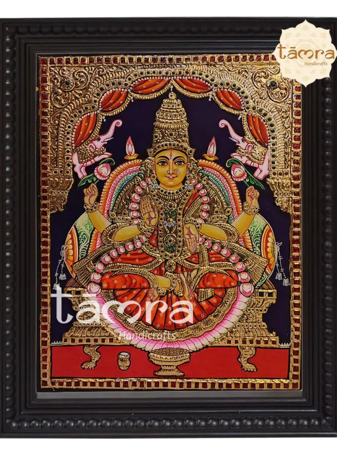 Tanjore Painting - Gaja Lakshmi