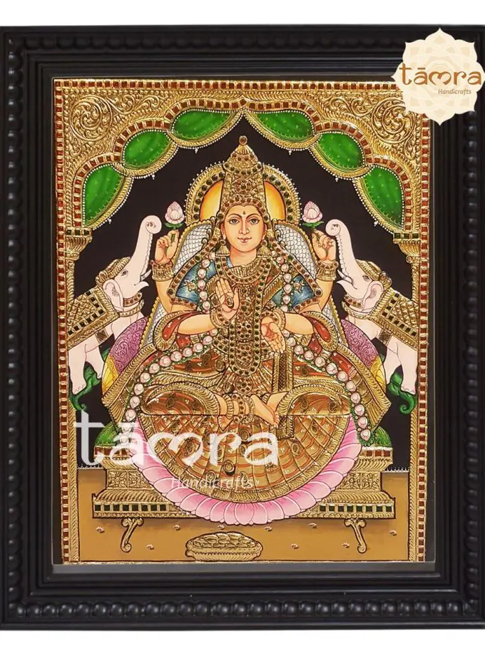 Tanjore Painting - Gaja Lakshmi