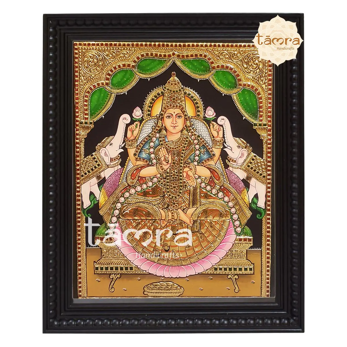 Tanjore Painting - Gaja Lakshmi