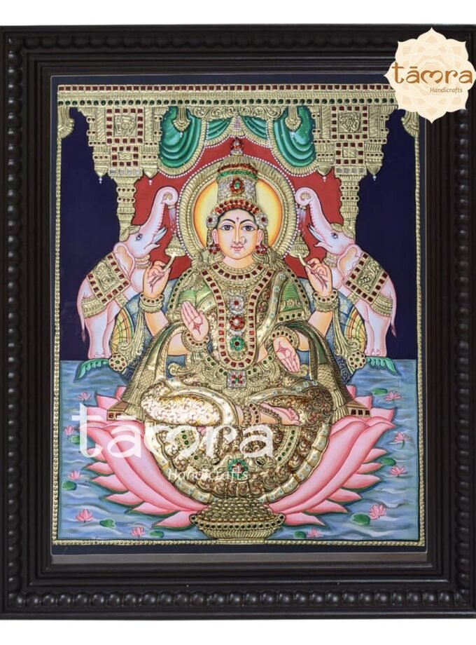 Tanjore Painting - Ethnic Laxmi