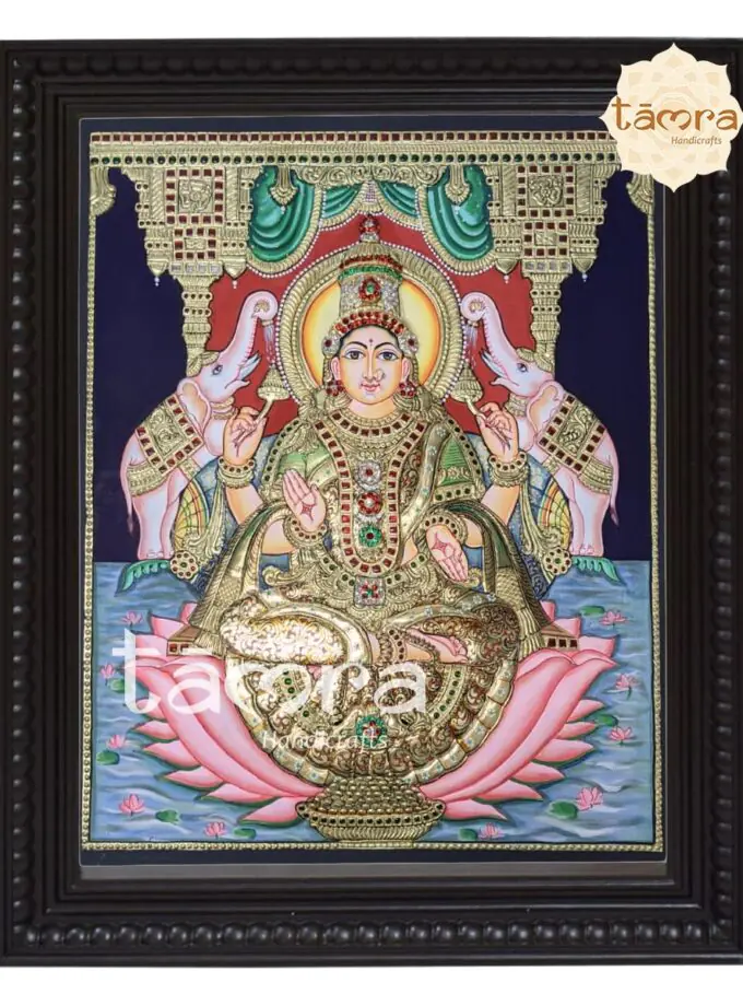 Tanjore Painting - Ethnic Laxmi