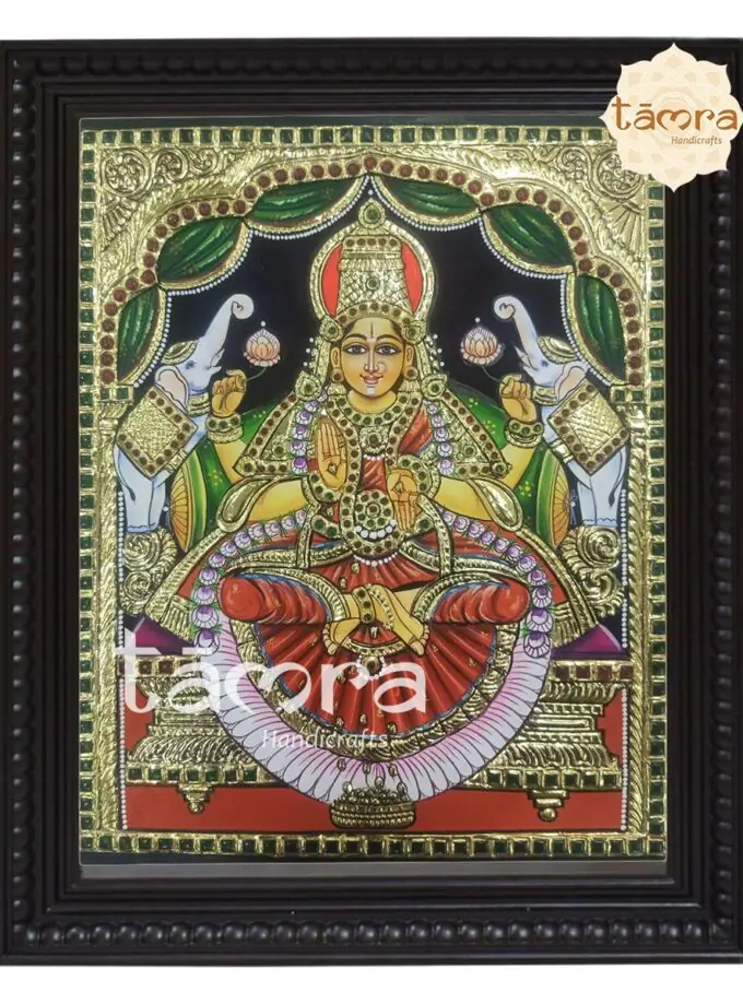 Tanjore Painting - Gaja Lakshmi