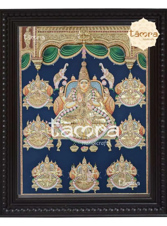 Tanjore Painting - Ashtalakshmi Tanjore Painting