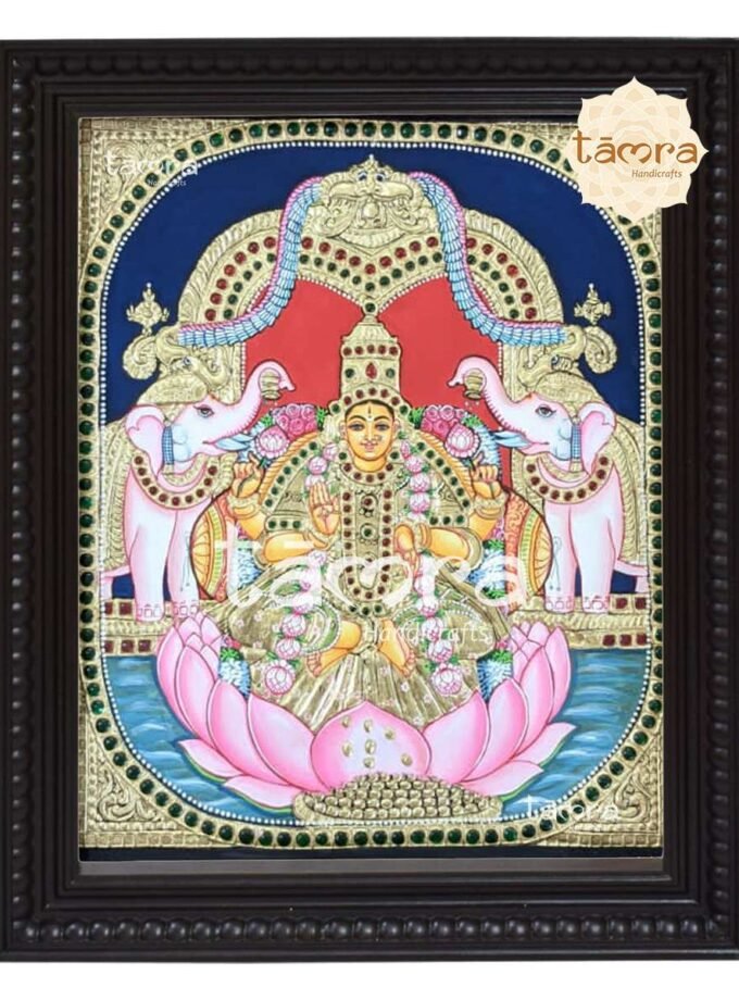 Tanjore Painting - Gaja Lakshmi