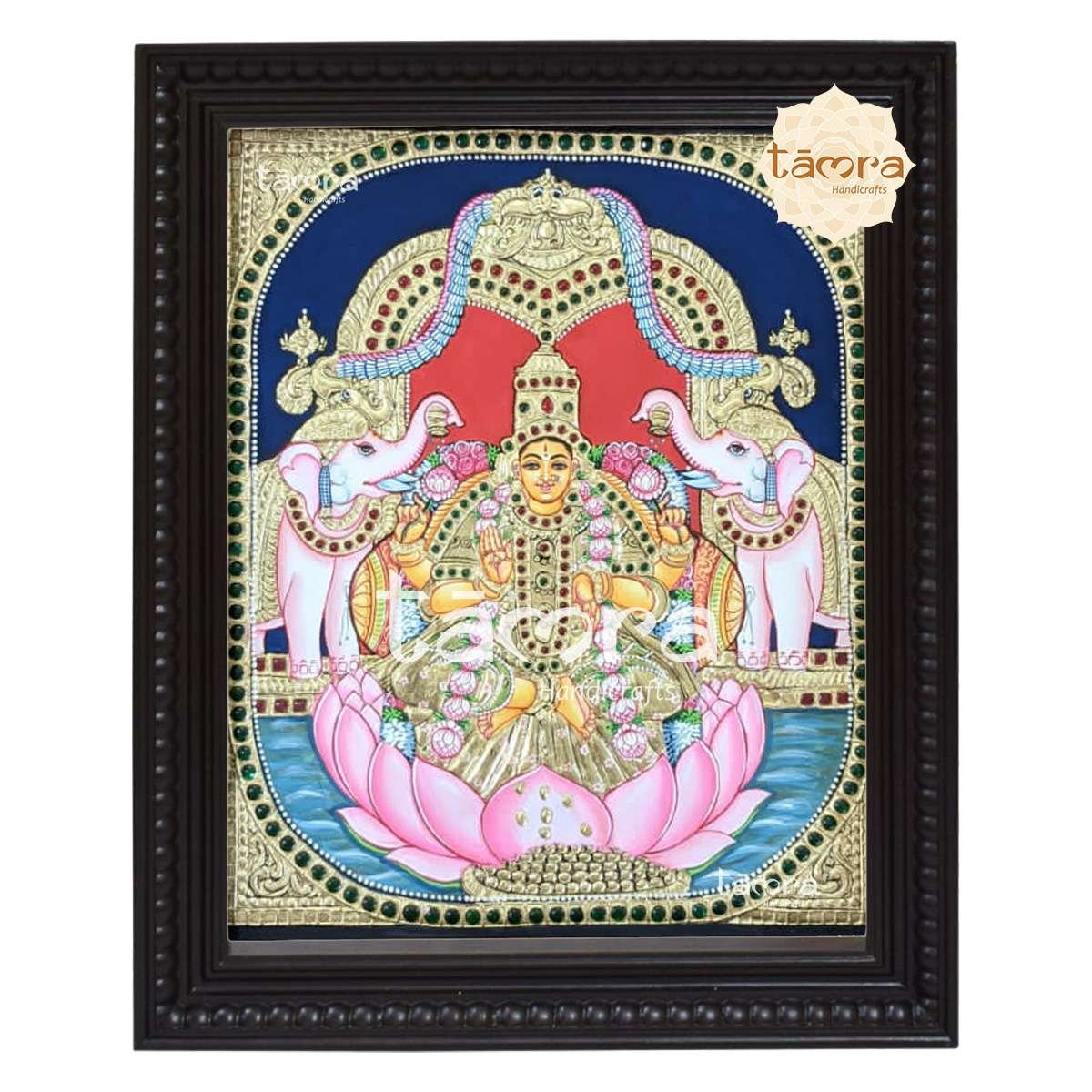Tanjore Painting - Gaja Lakshmi