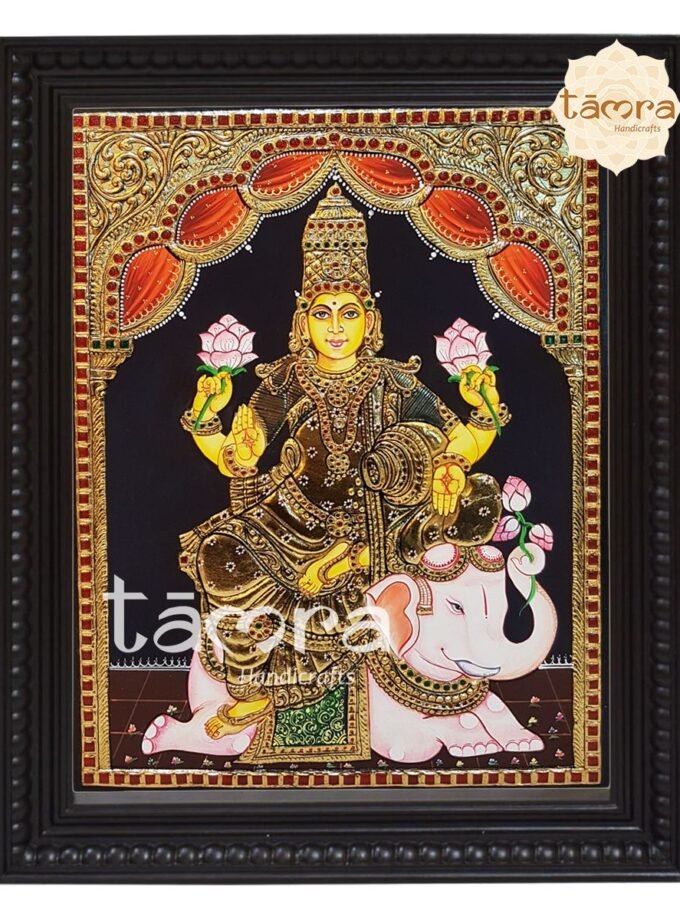 Tanjore Painting - Gaja Lakshmi