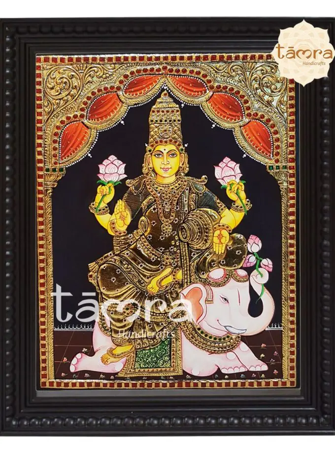 Tanjore Painting - Gaja Lakshmi