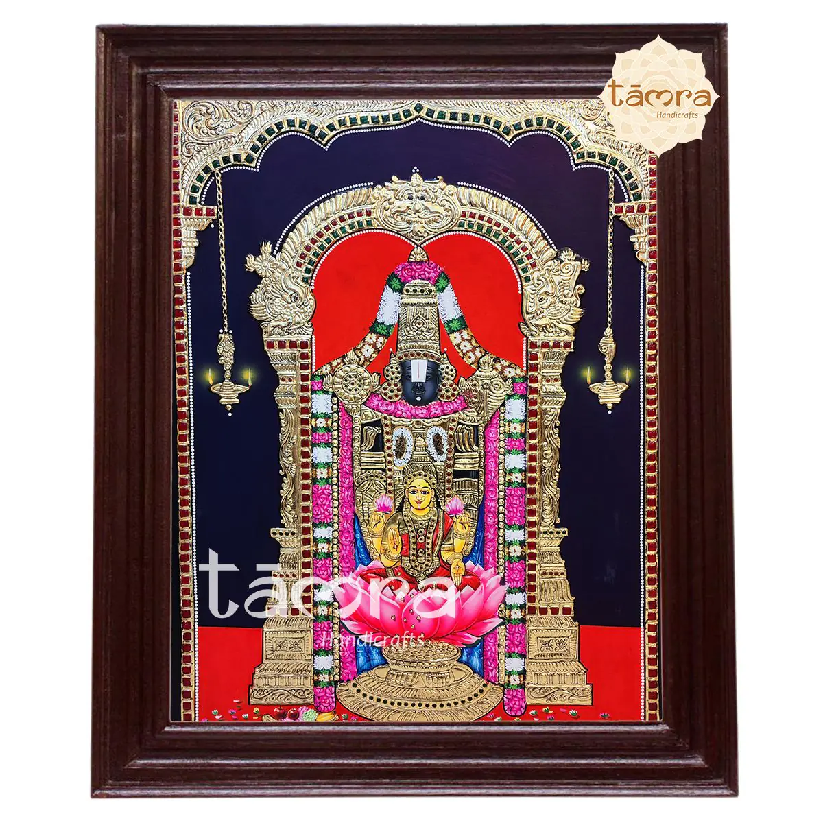 Tanjore Painting - Balaji Laxmi Tanjore Painting