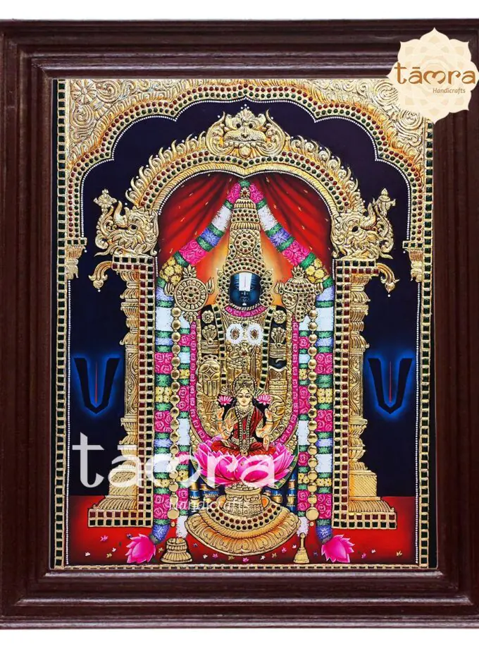 Tanjore Painting - Balaji Laxmi Tanjore Painting