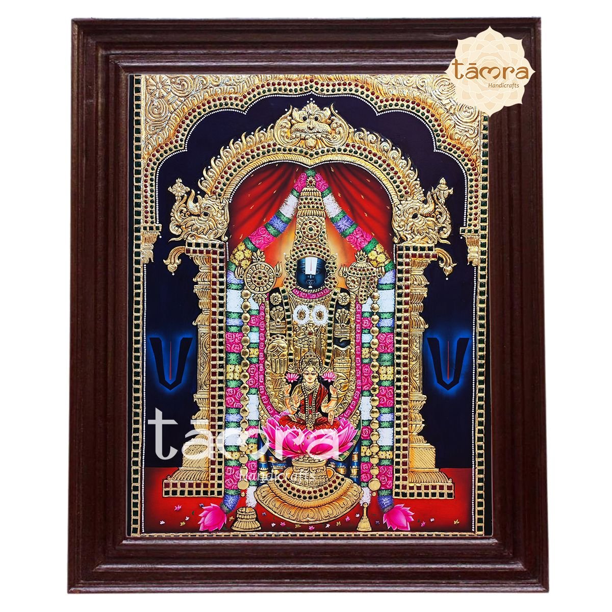 Tanjore Painting - Balaji Laxmi Tanjore Painting