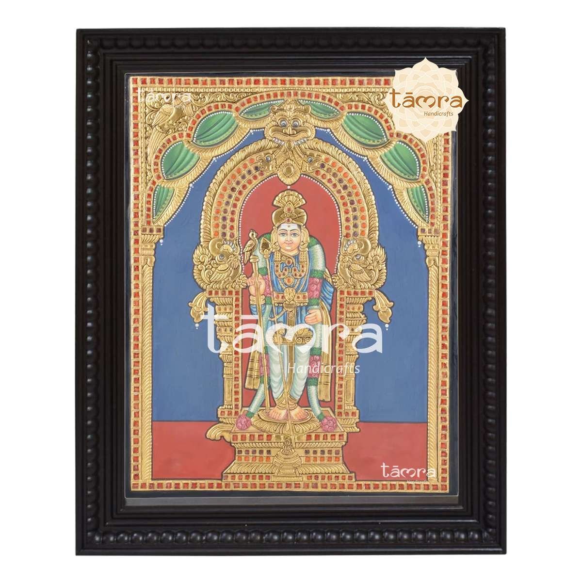 Tanjore Painting - Kartikeya