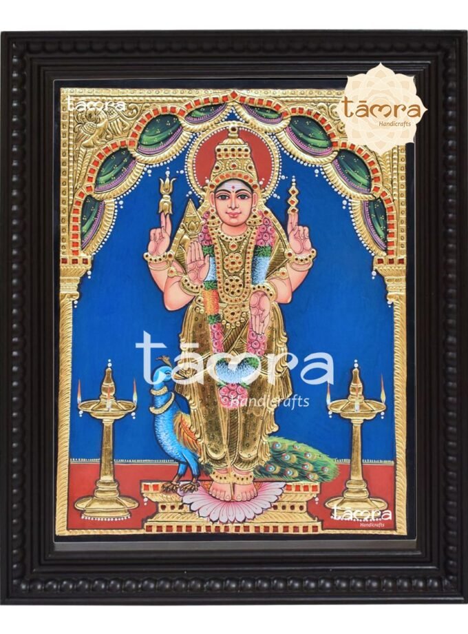 Tanjore Painting - Subramanya Swamy