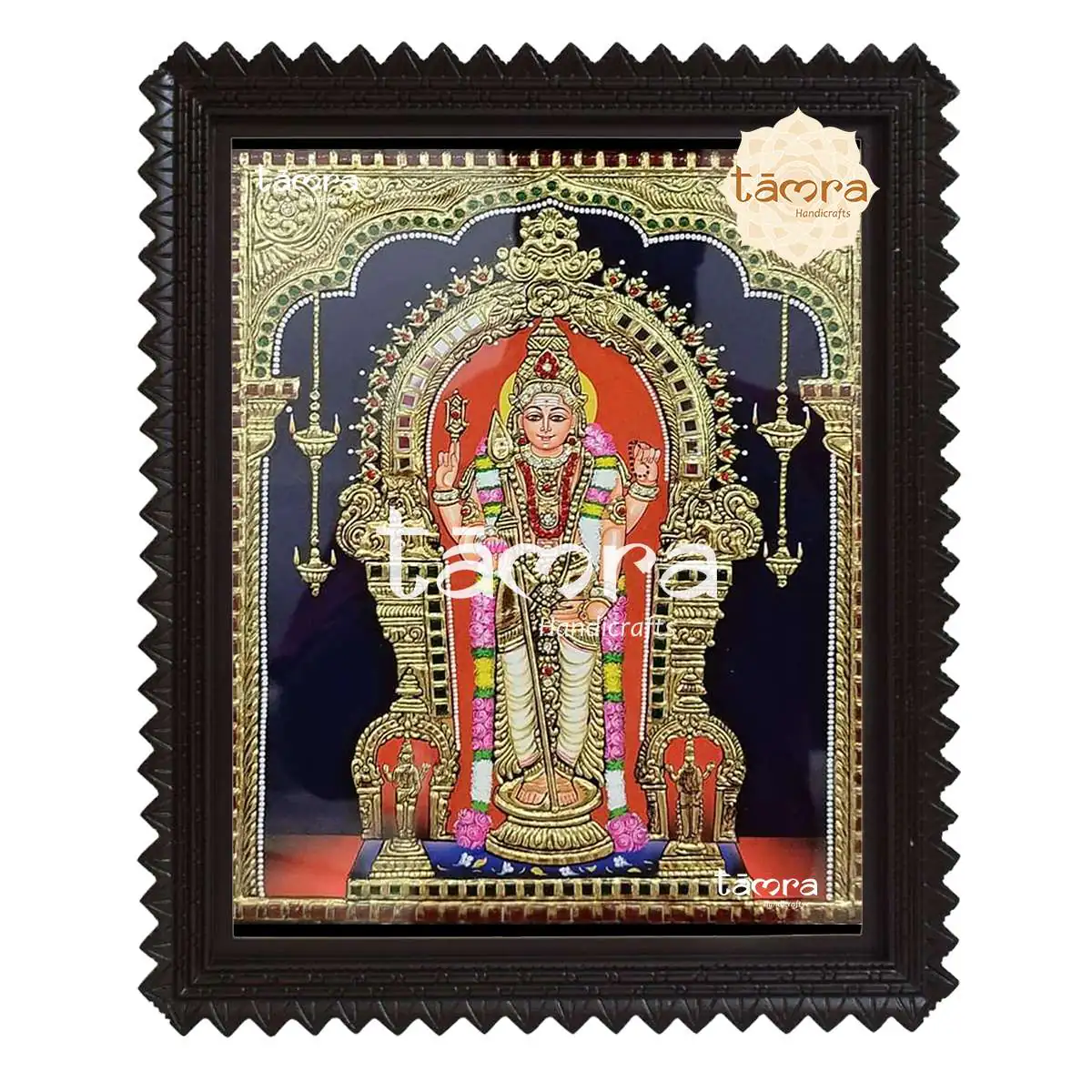 Tanjore Painting - Murugan Swamy - Image 2