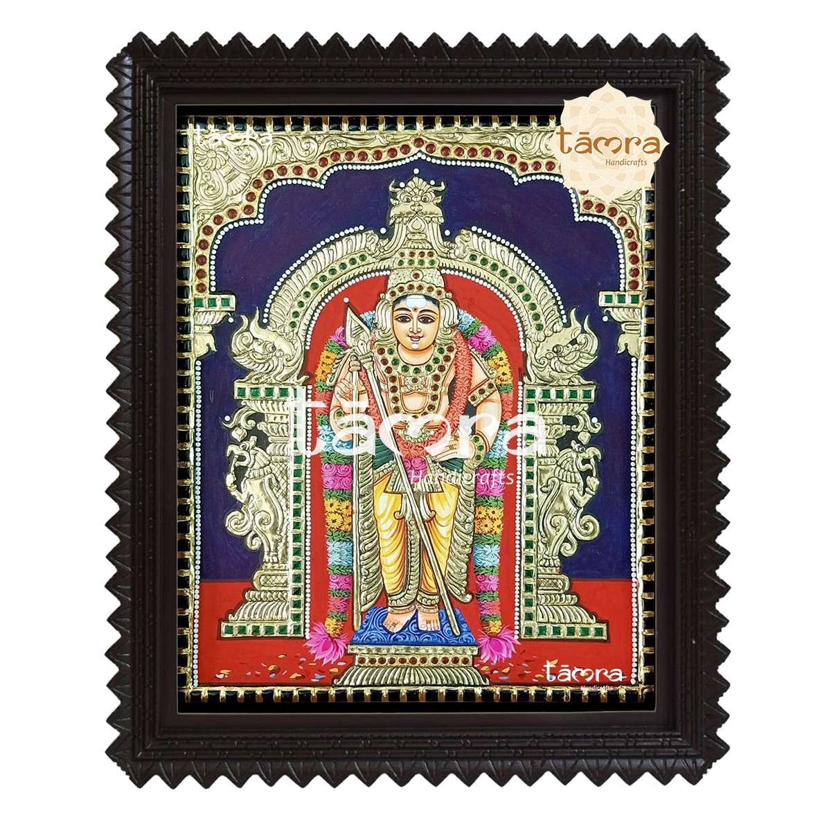 Tanjore Painting - Murugan Swamy - Image 2