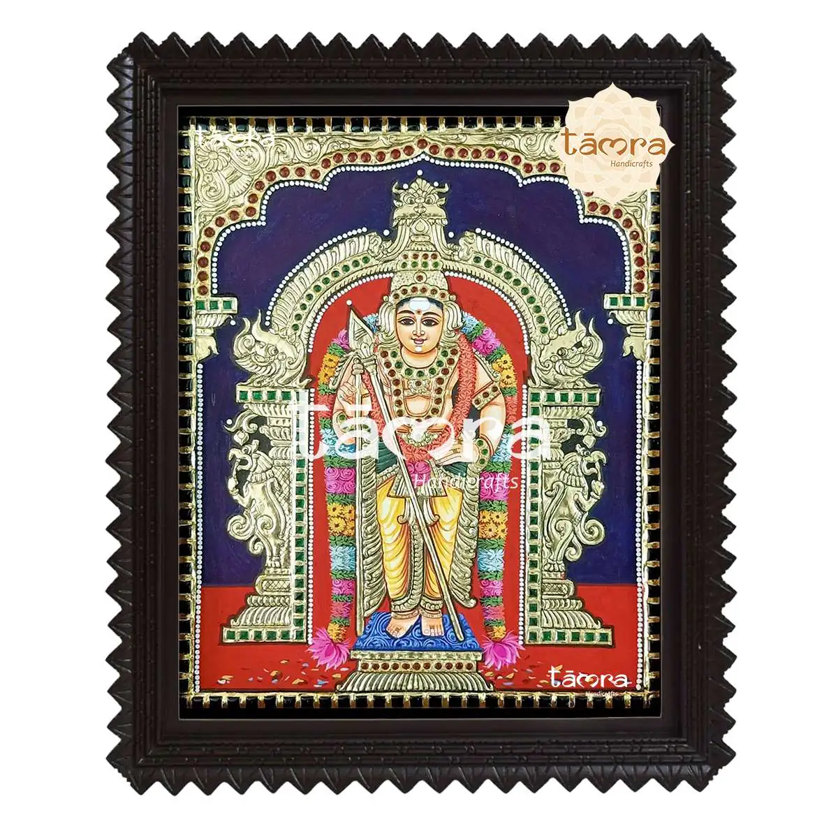 Tanjore Painting - Murugan Swamy - Image 2