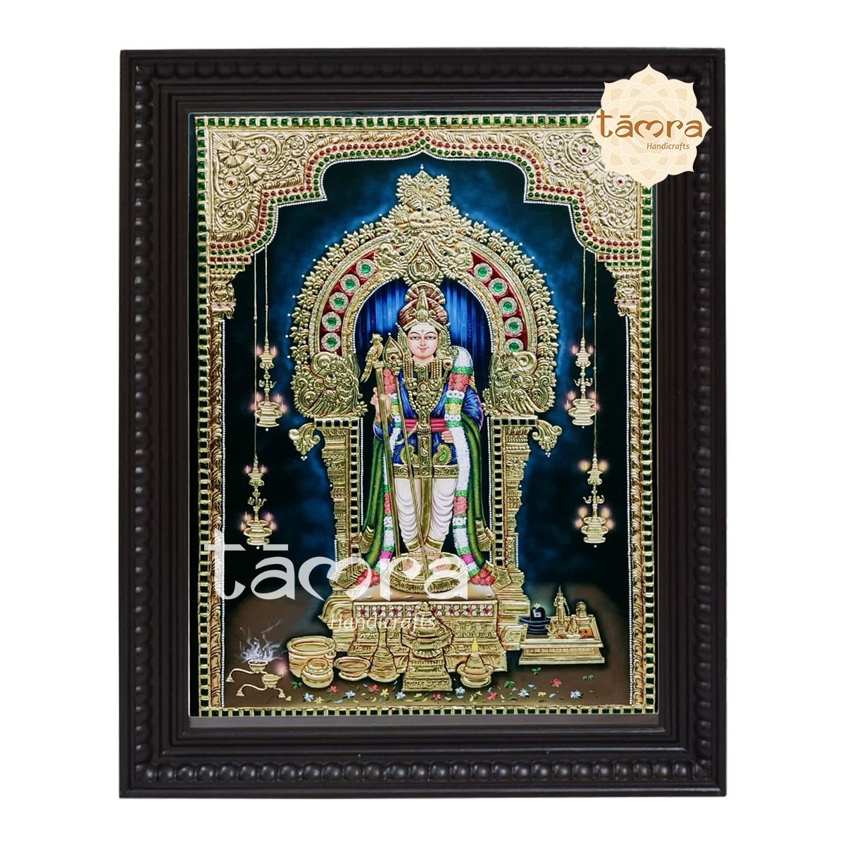 Tanjore Painting - Kartikeya