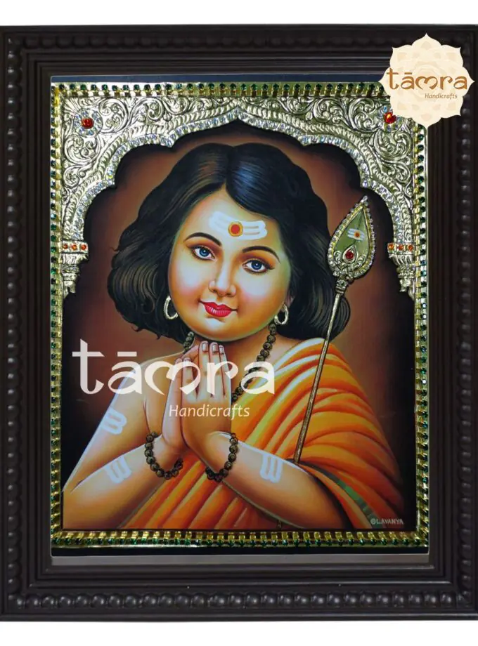 Tanjore Painting - Kartikeya