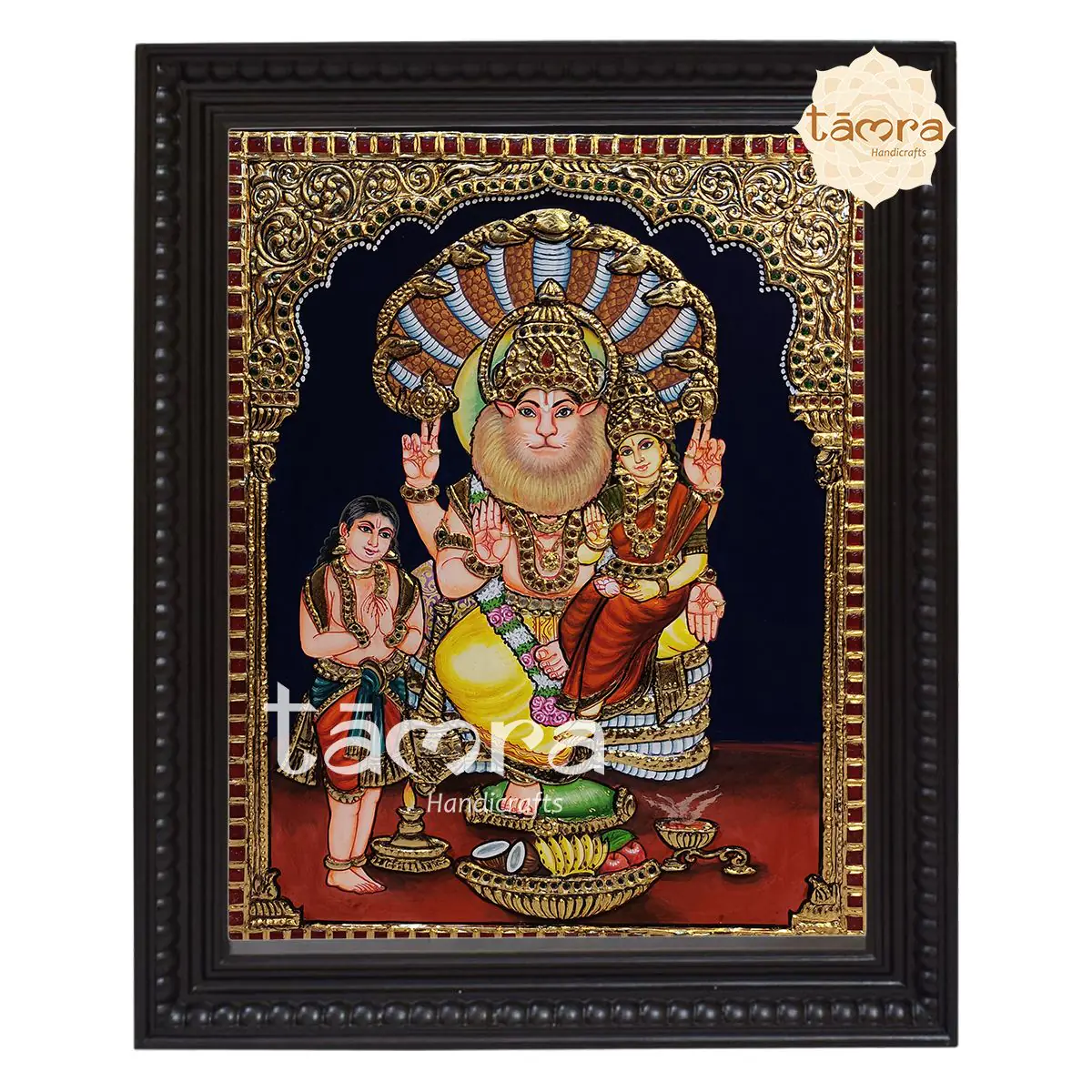 Tanjore Painting - Lakshmi Narasimha