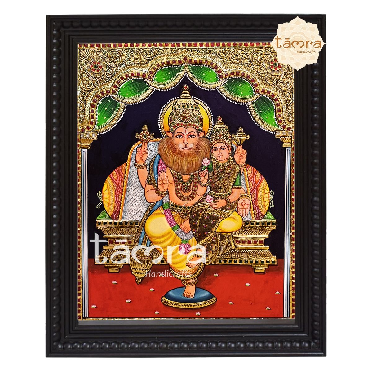 Tanjore Painting - Lakshmi Narasimha
