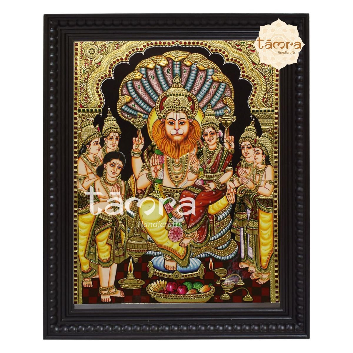 Tanjore Painting - Lakshmi Narasimha