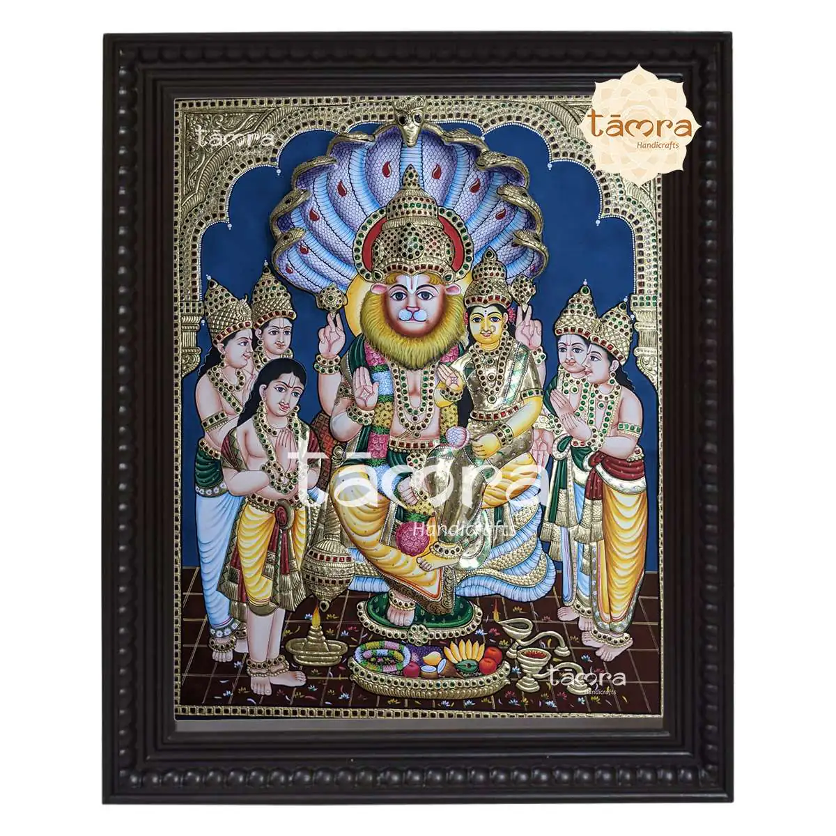 Tanjore Painting - Lakshmi Narasimha