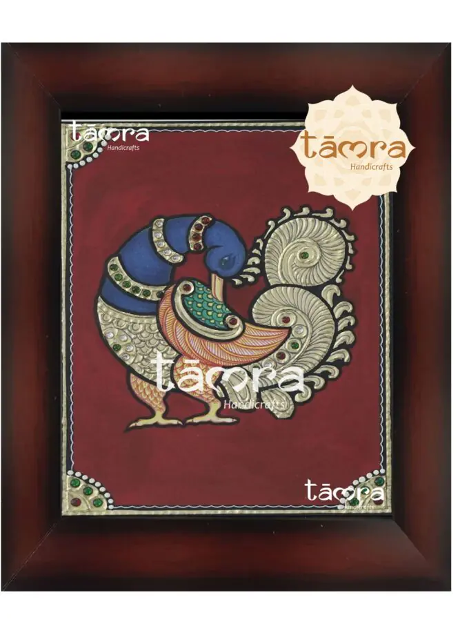 Tanjore Painting - Peacock