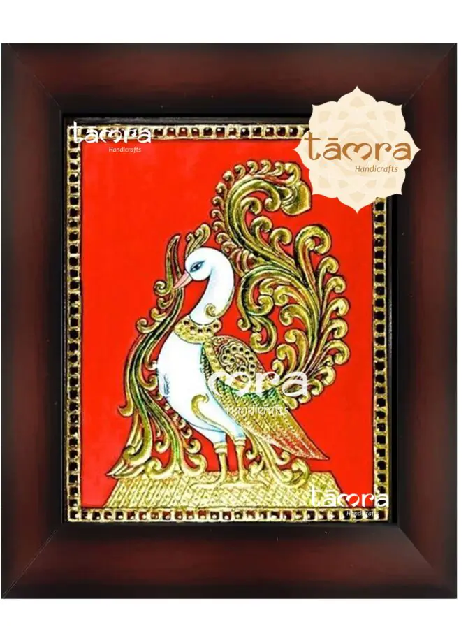Tanjore Painting - Peacock