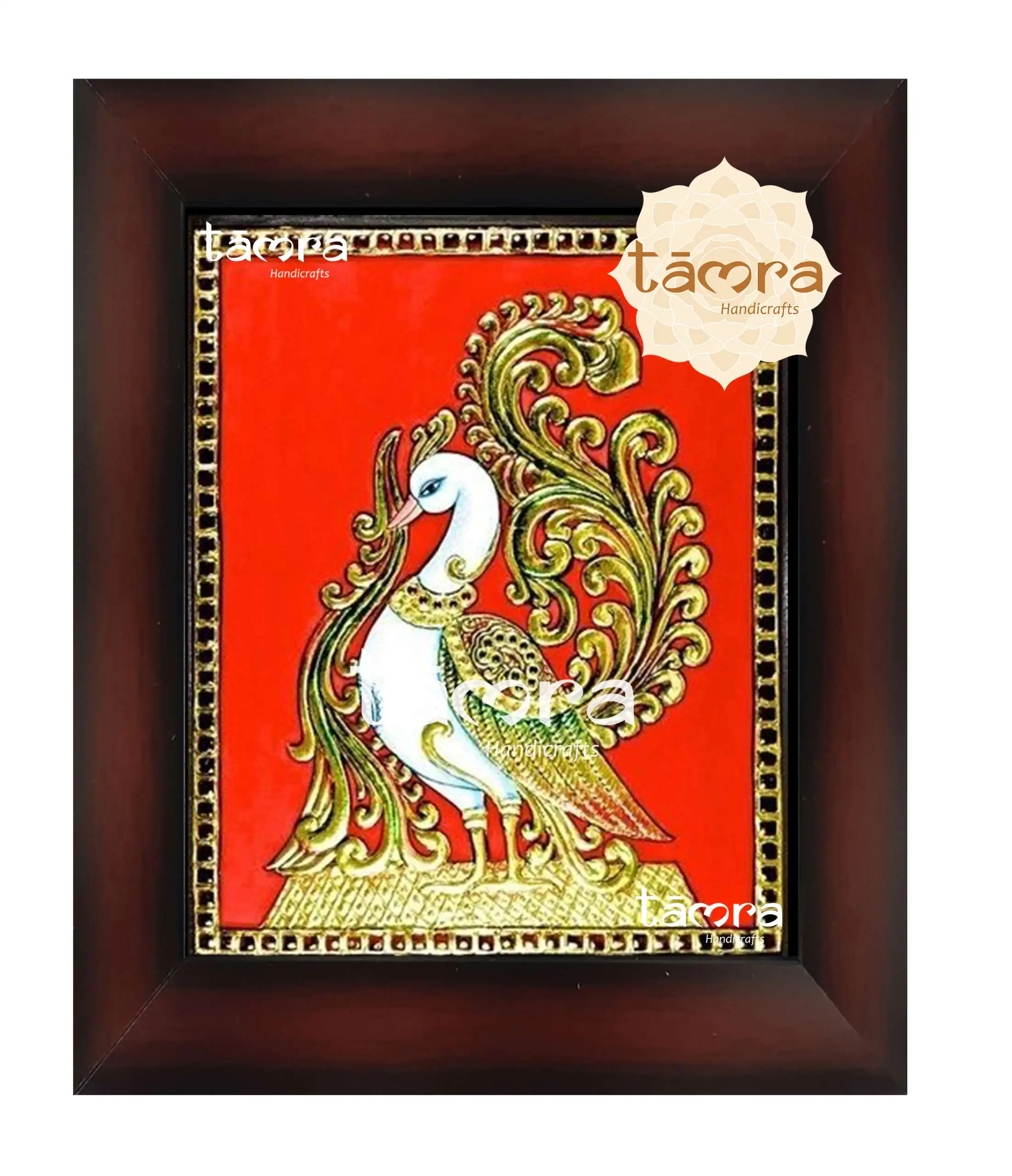 Tanjore Painting - Peacock