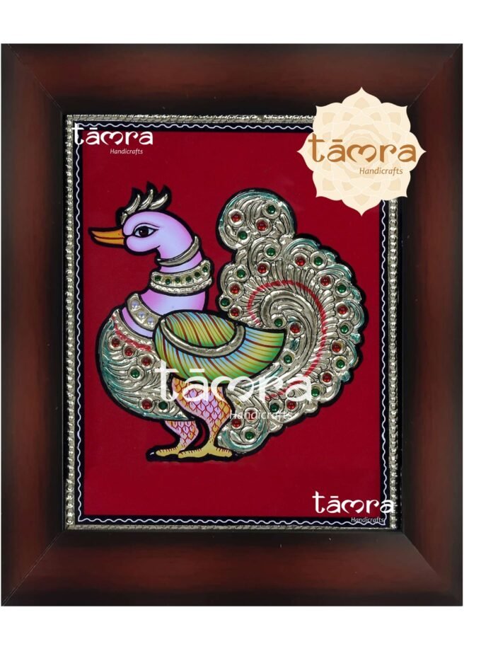 Tanjore Painting - Peacock