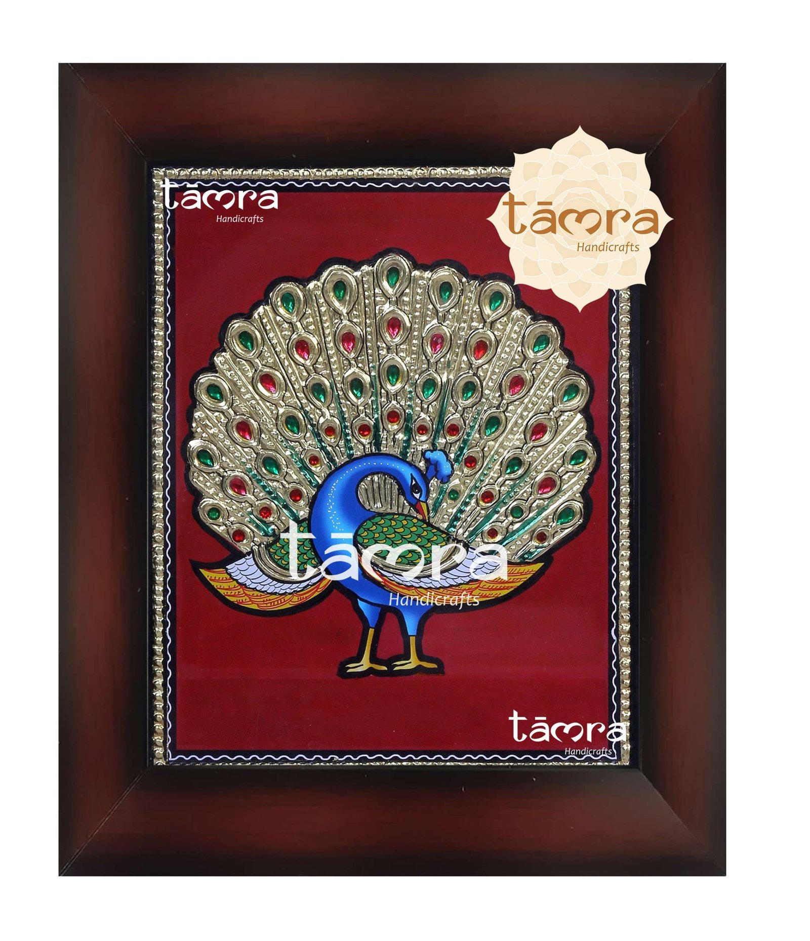 Tanjore Painting - Peacock