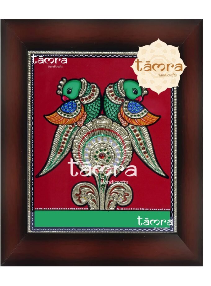 Tanjore Painting - Peacock
