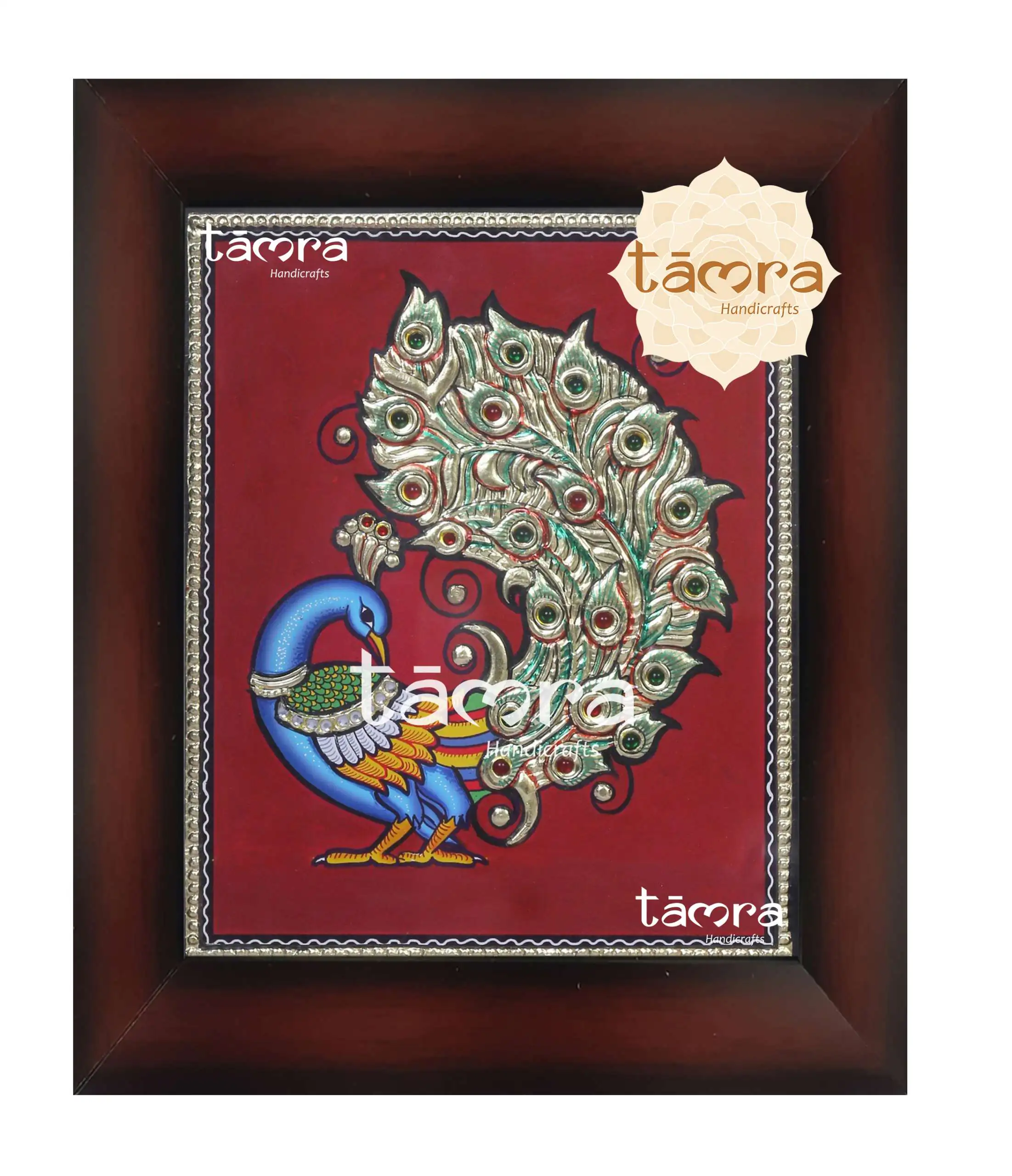 Tanjore Painting - Peacock