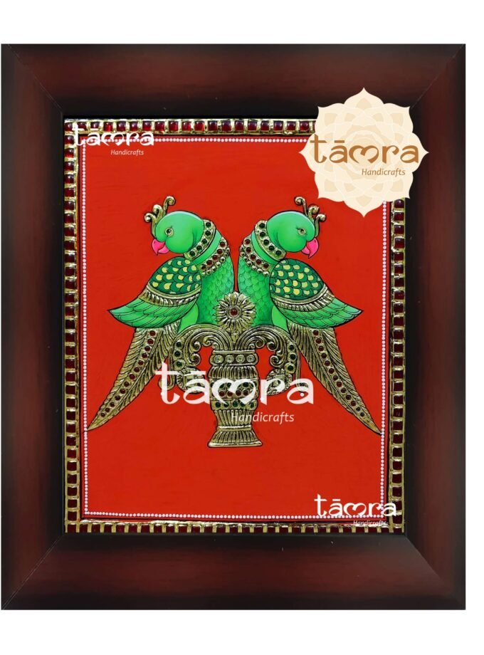 Tanjore Painting - Peacock