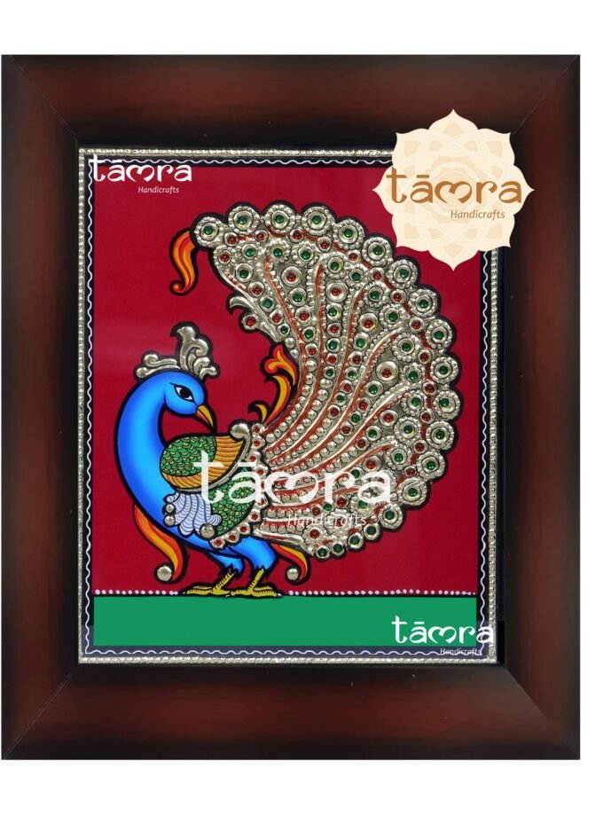 Tanjore Painting - Peacock