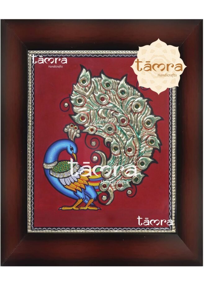 Tanjore Painting - Peacock