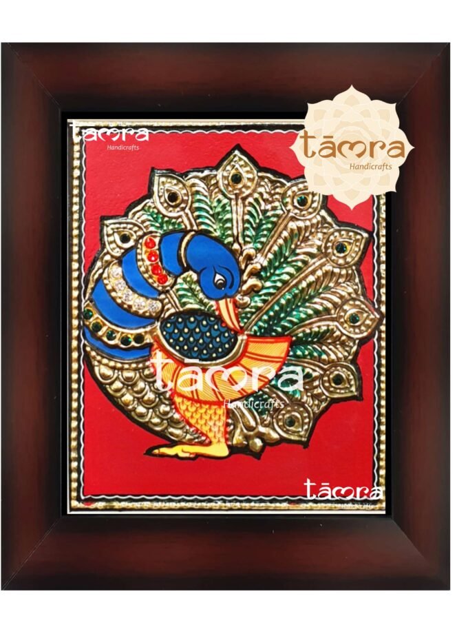 Tanjore Painting - Peacock