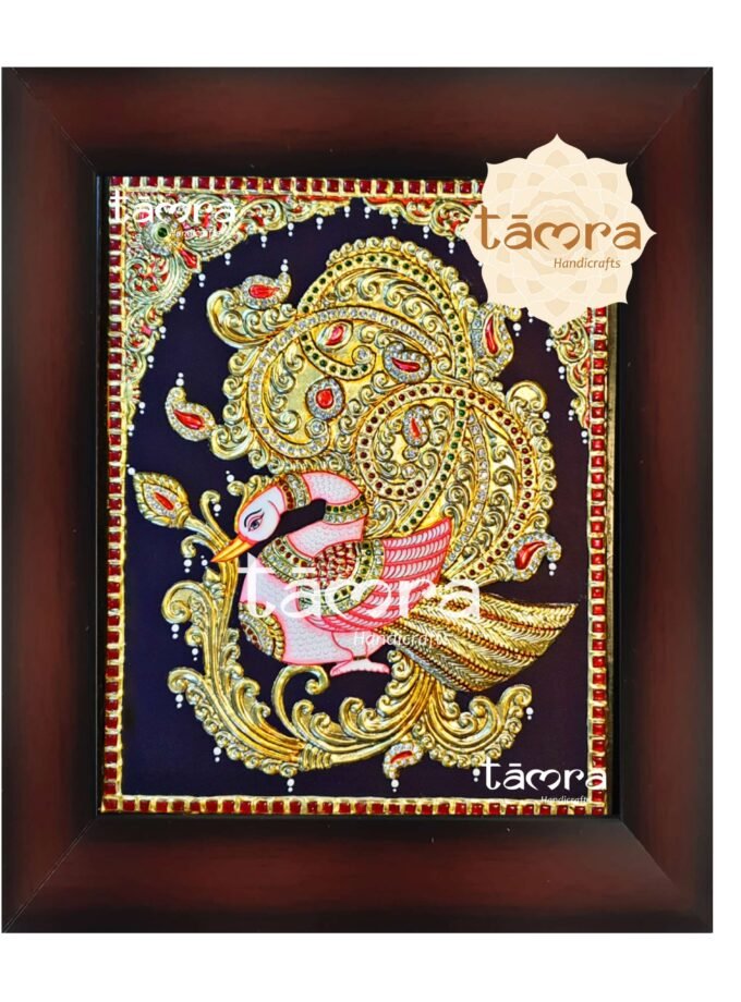 Tanjore Painting - Peacock