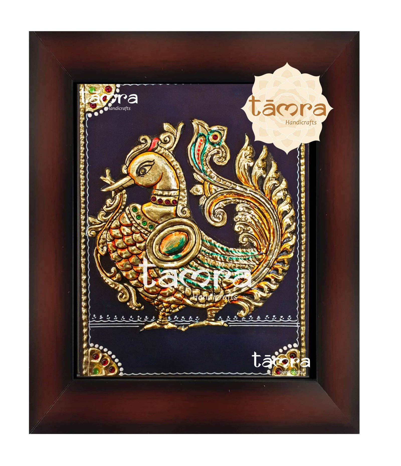 Tanjore Painting - Peacock