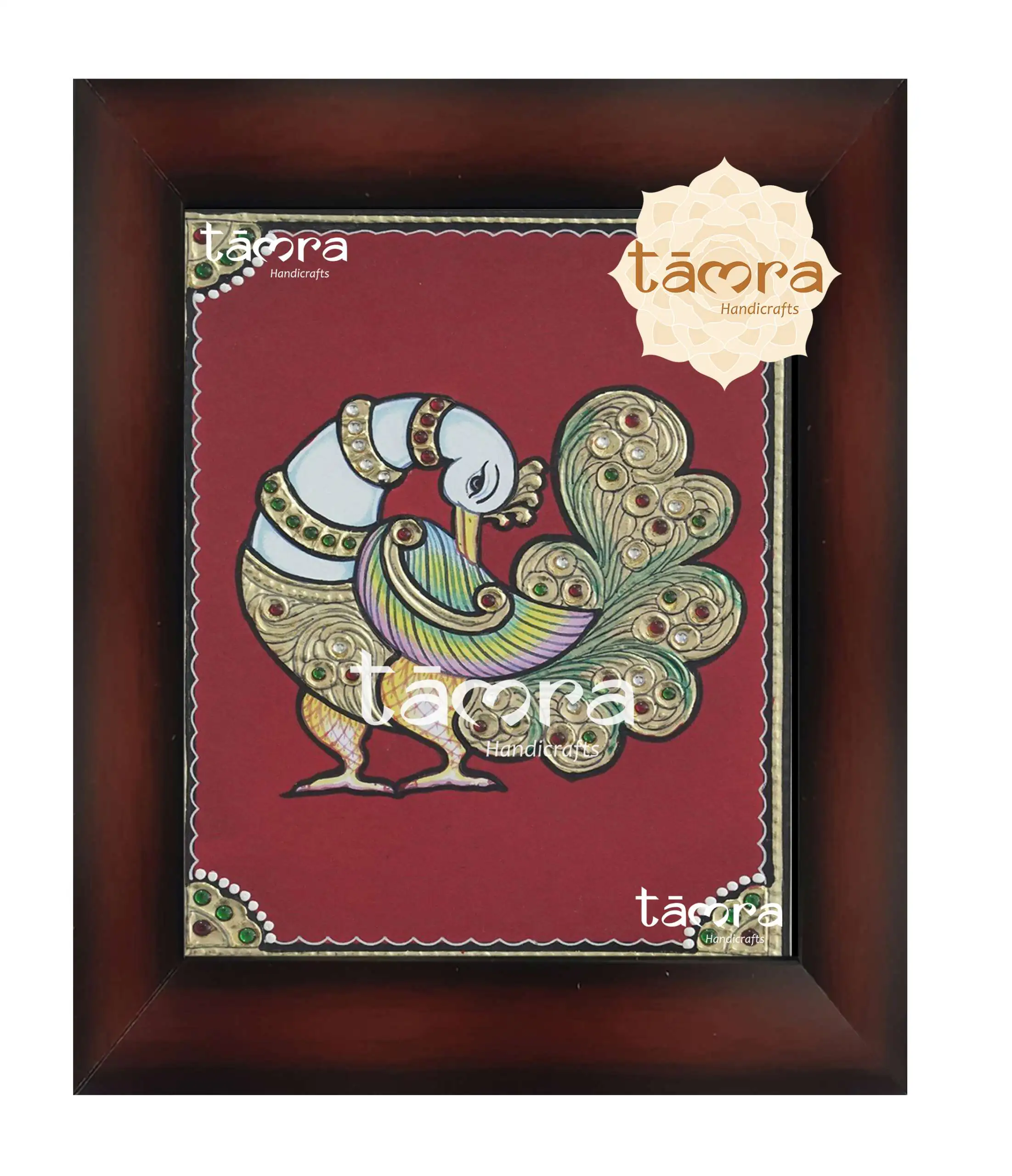 Tanjore Painting - Peacock