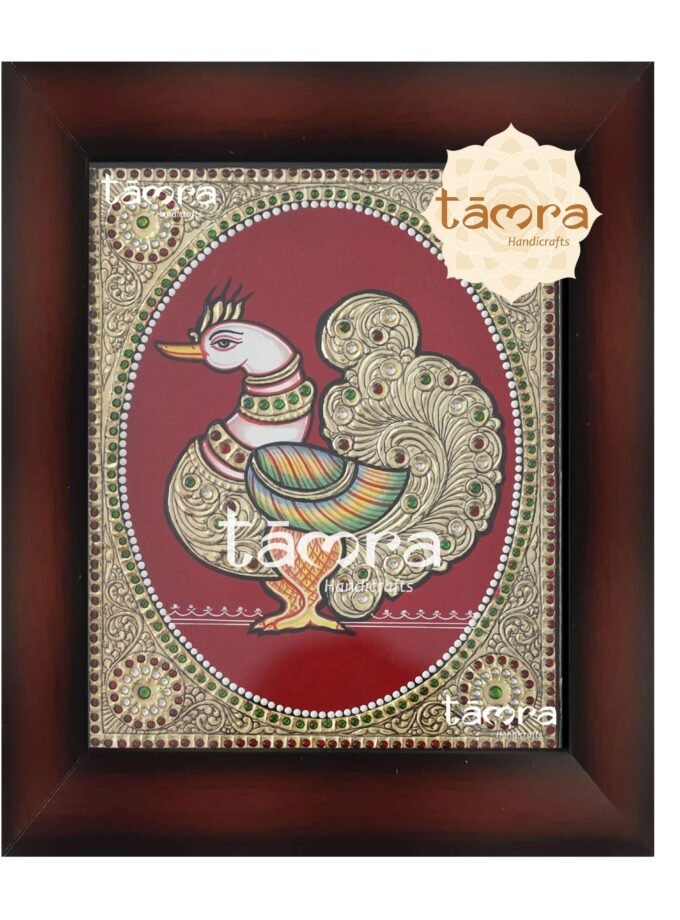 Tanjore Painting - Peacock