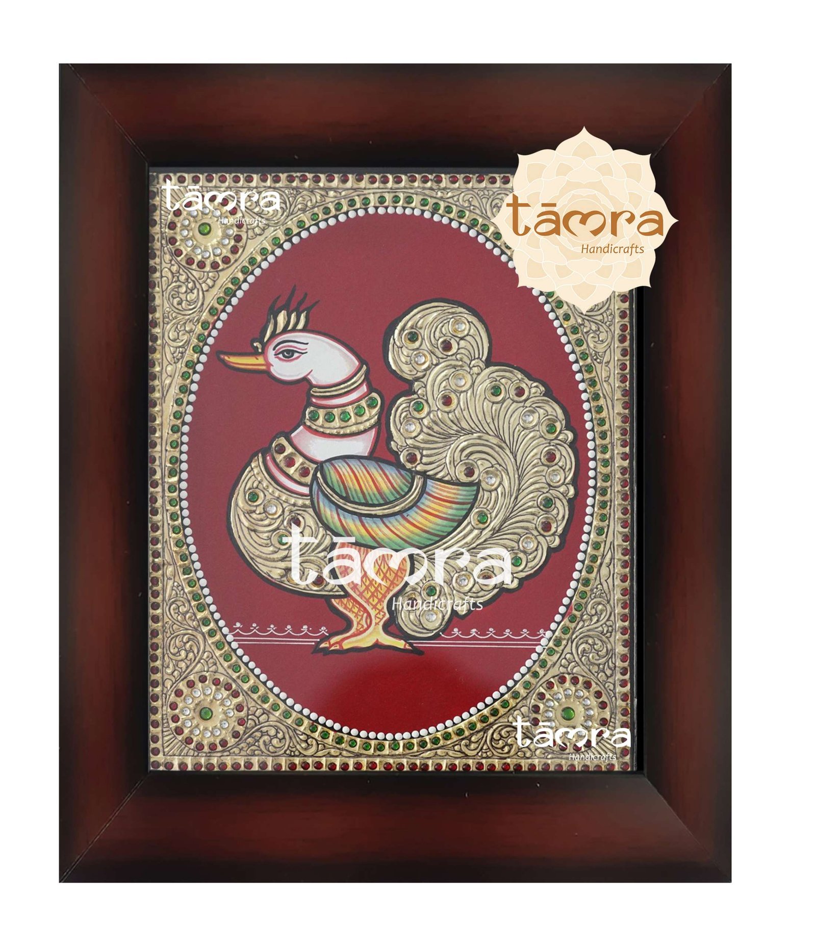 Tanjore Painting - Peacock