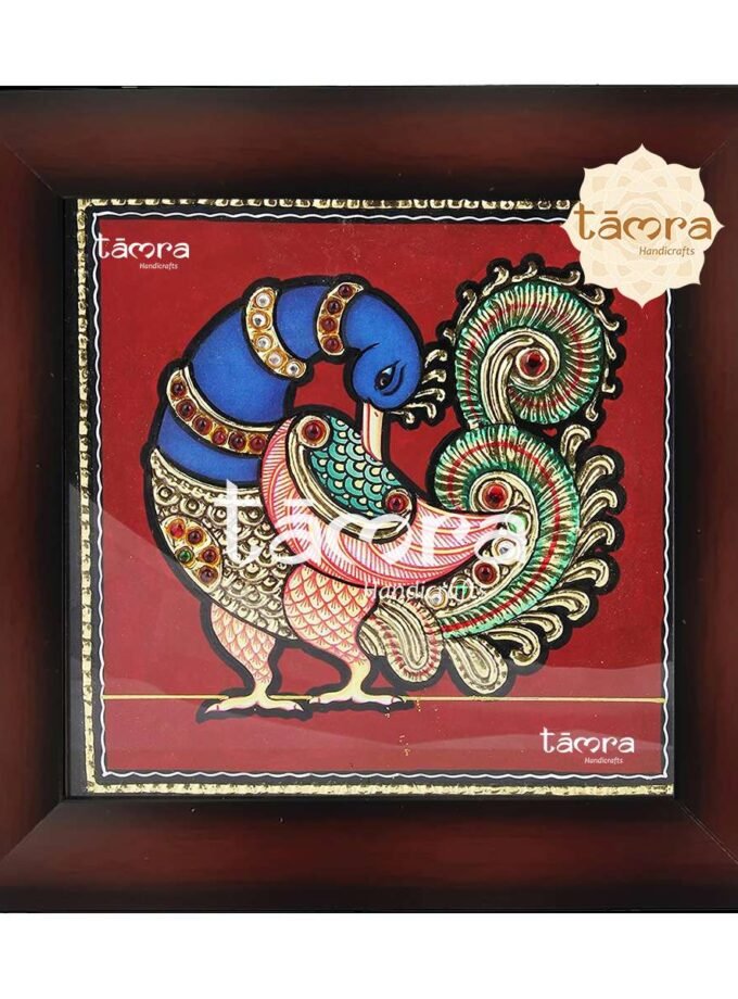 Tanjore Painting - Peacock