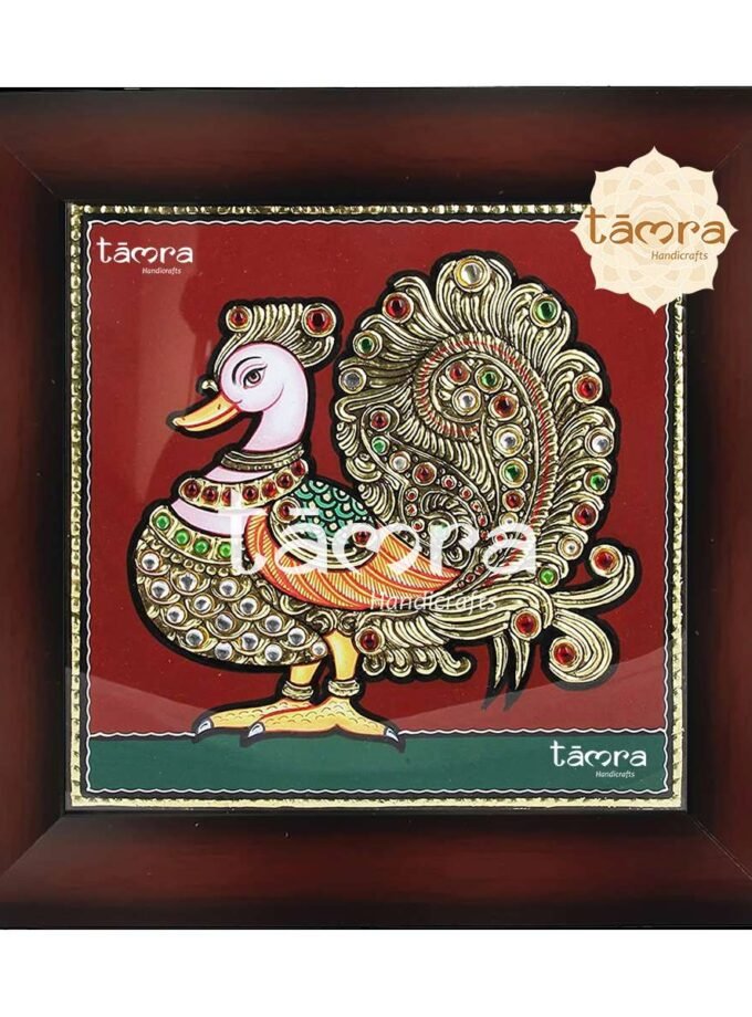 Tanjore Painting - Peacock