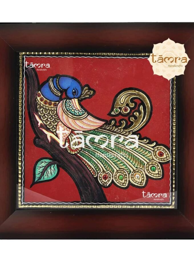 Tanjore Painting - Peacock
