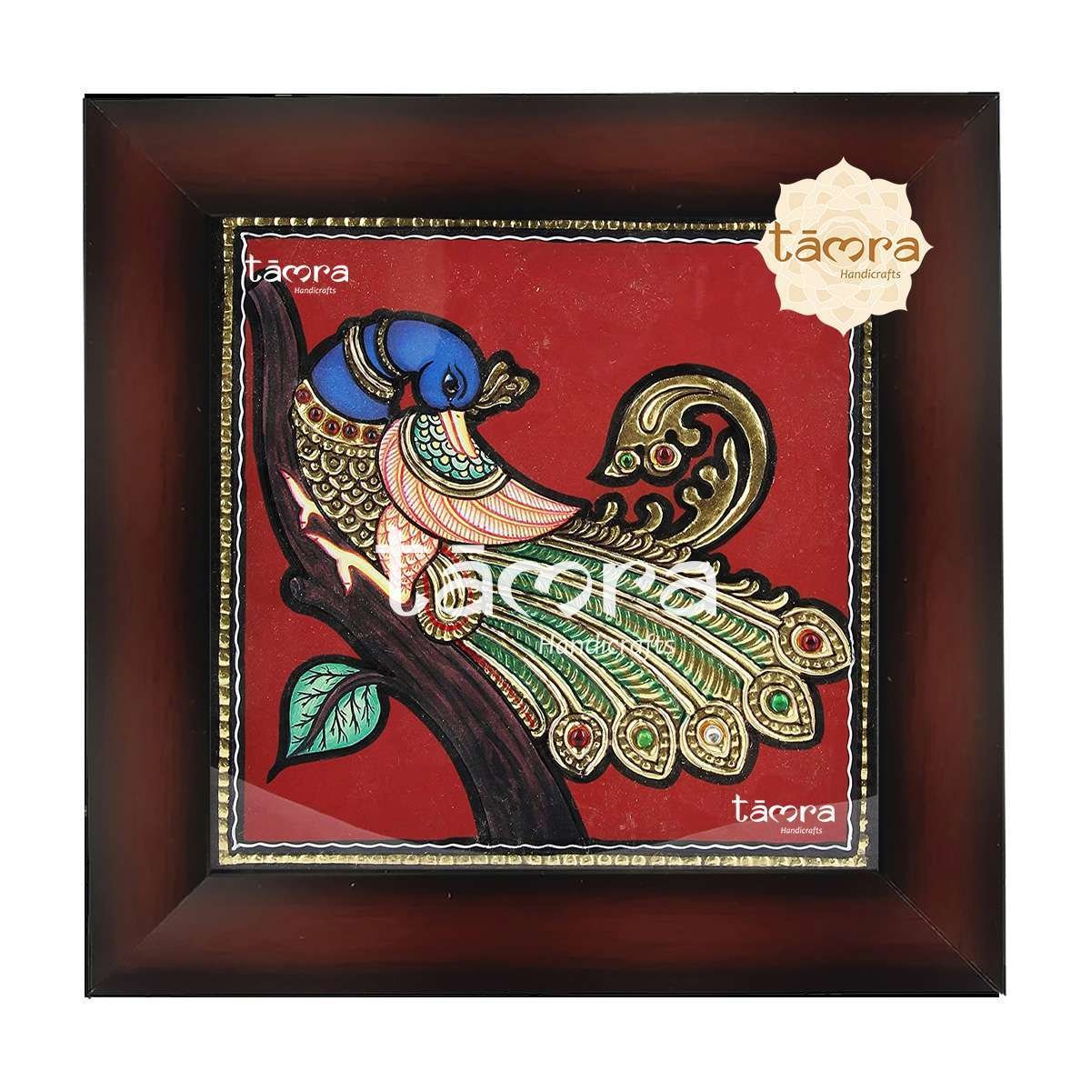 Tanjore Painting - Peacock