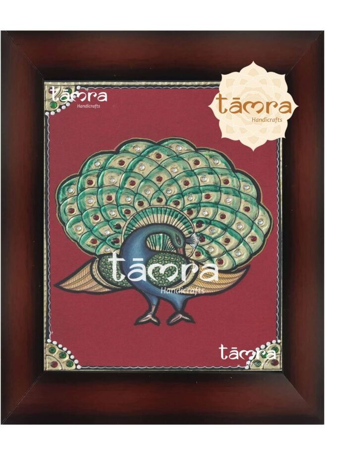 Tanjore Painting - Peacock