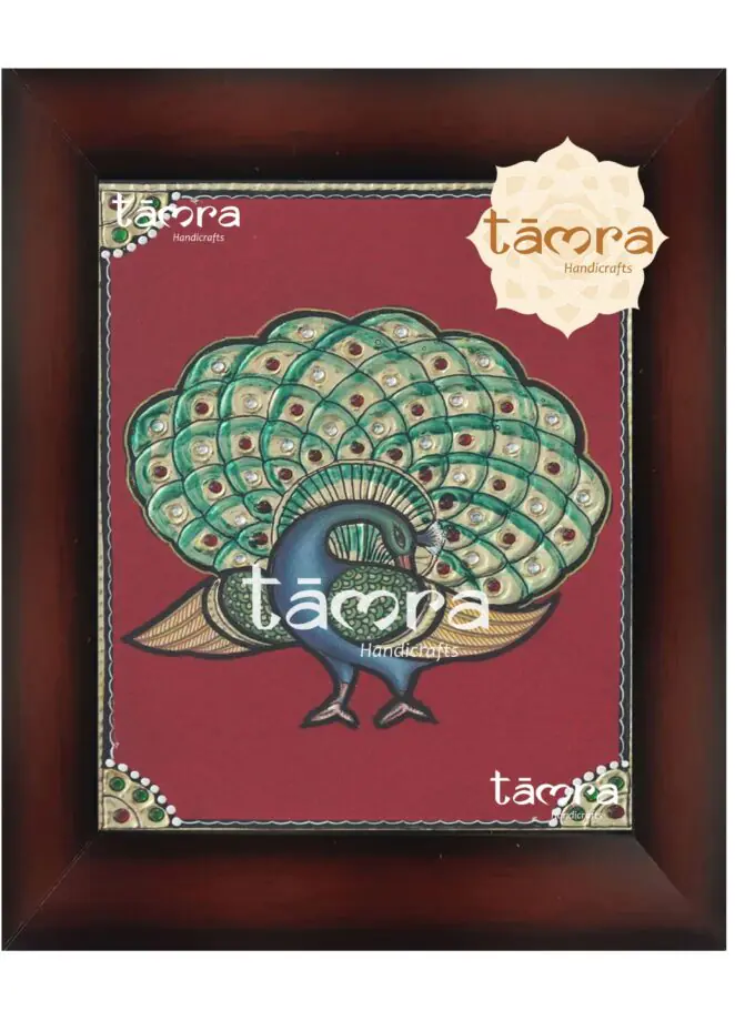 Tanjore Painting - Peacock