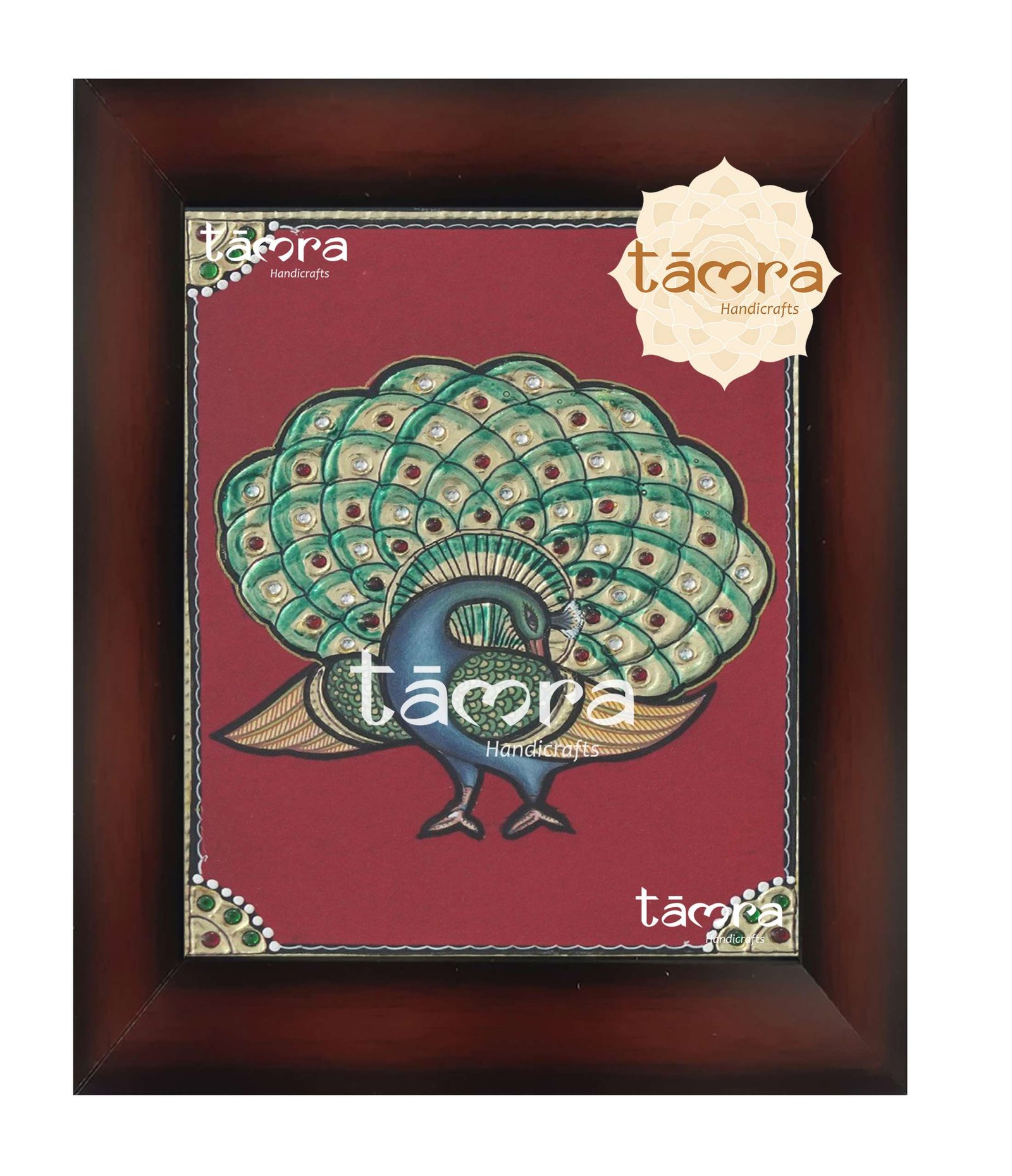 Tanjore Painting - Peacock