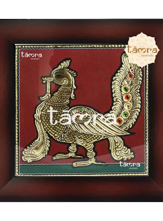 Tanjore Painting - Peacock