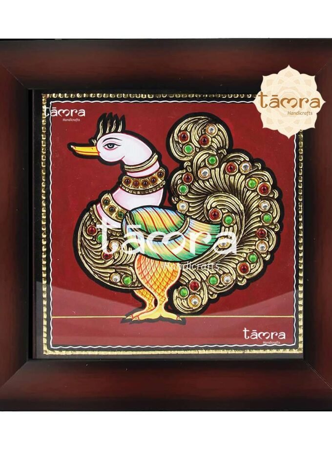 Tanjore Painting - Peacock